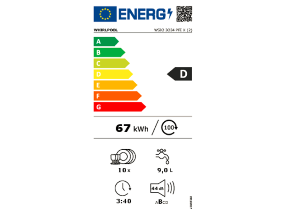 WHIRLPOOL WSIO3O34PFEX